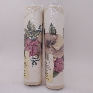 Lot of 2 BREWSTER Wallcovering Floral Laser Cut BORDER Pre-pasted, 6.75" x 5yds